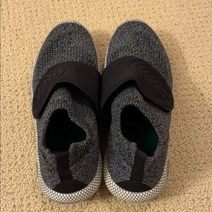 Under Armour Velcro Black and Gray Slip-On Sneakers